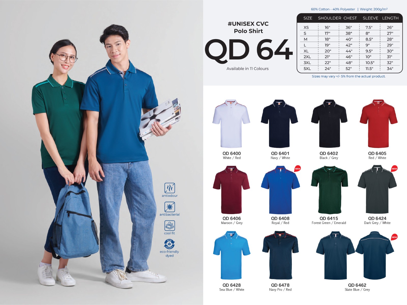 Polo T-Shirt Quick Dry QD64