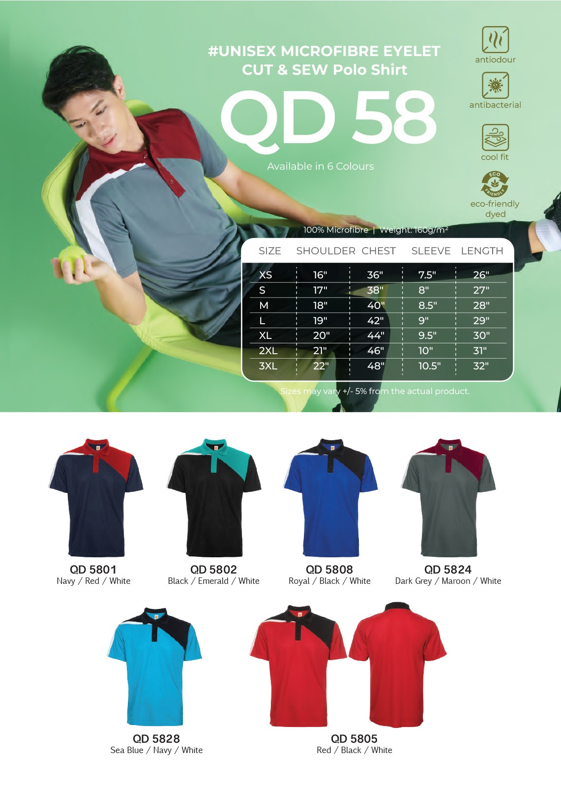 Polo T-Shirt Quick Dry QD58