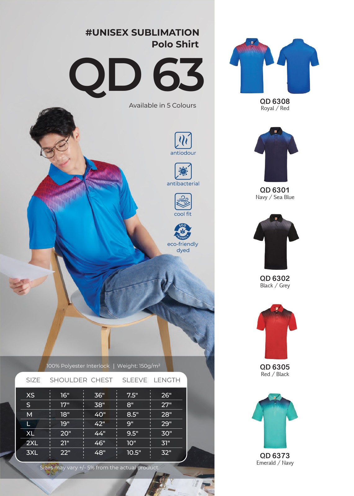 Polo T-Shirt Quick Dry QD63