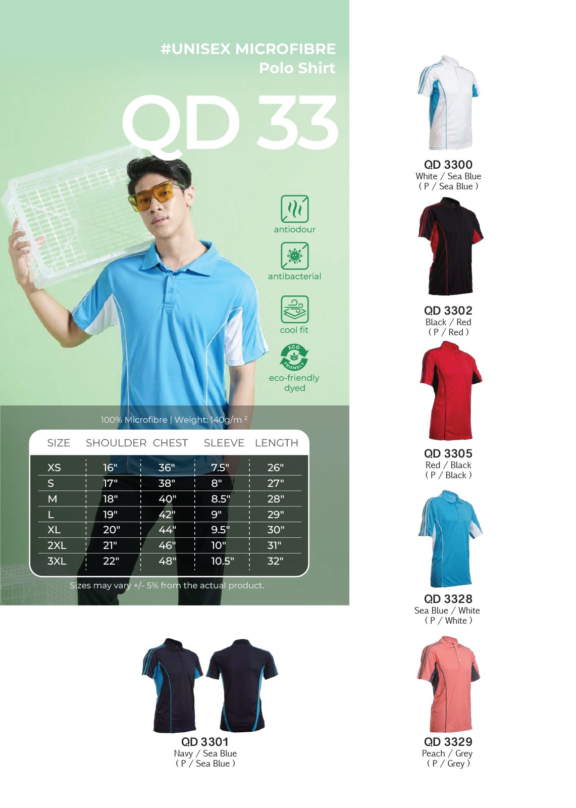 Polo T-Shirt Quick Dry QD33
