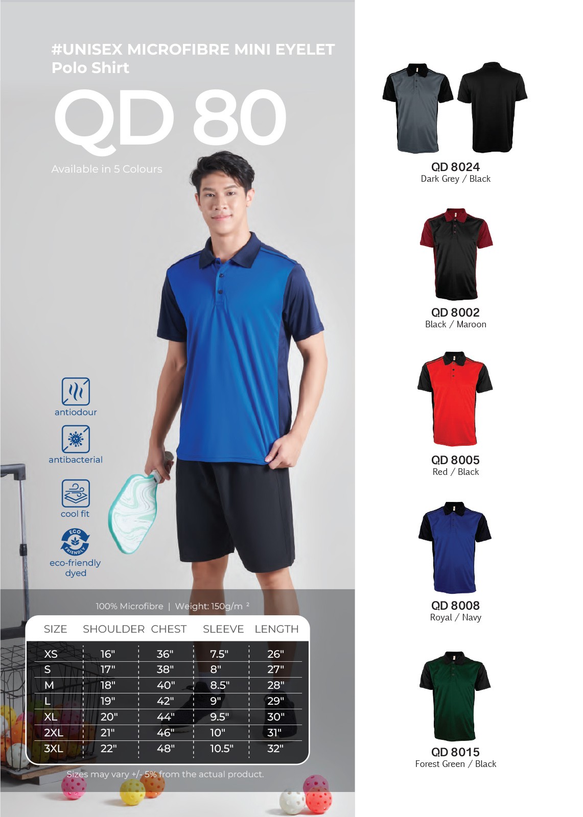 Polo T-Shirt Quick Dry QD80