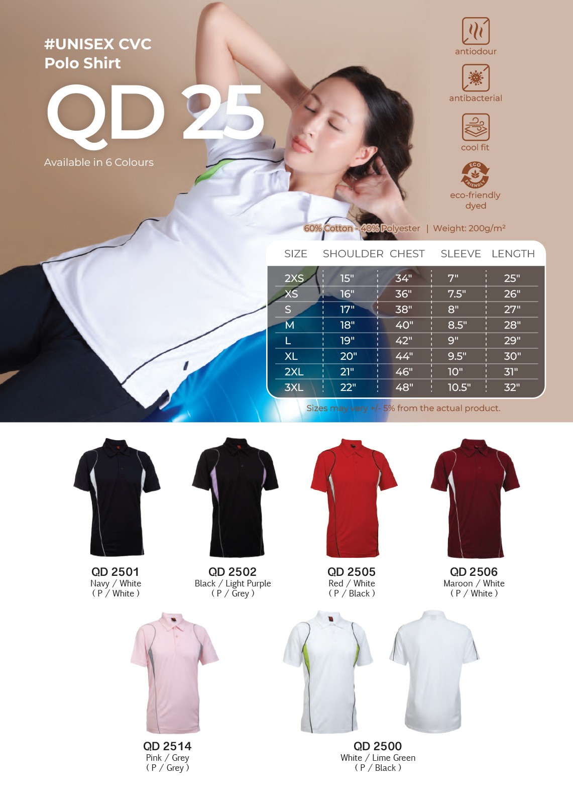 Polo T-Shirt Quick Dry QD25
