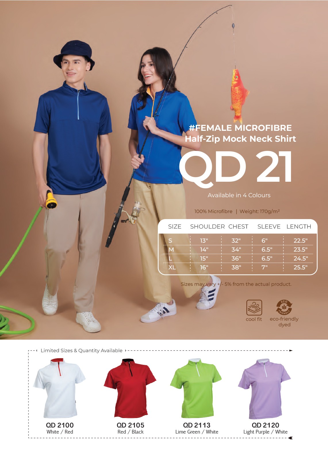 Mock Neck Quick Dry QD21
