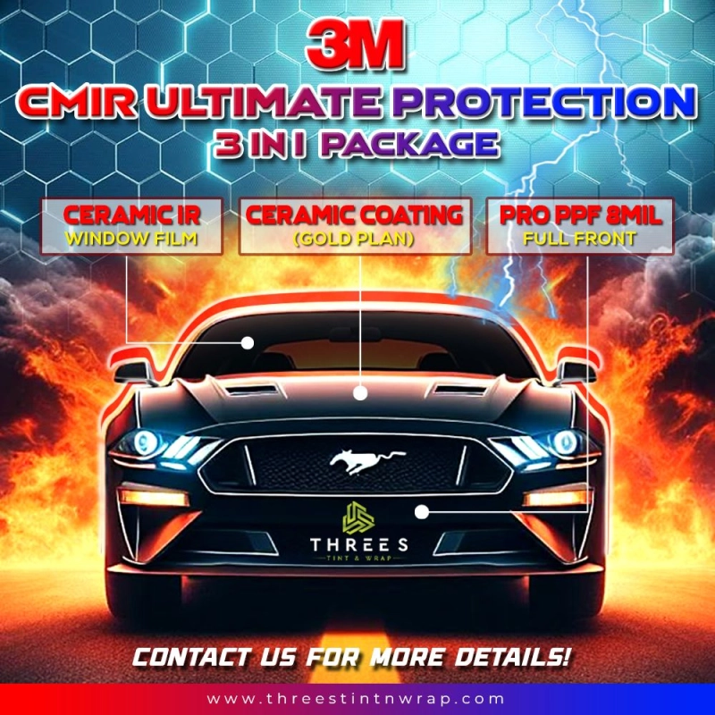 3M Ceramic IR 3-in-1 Car Protection Package – 3M Mahkota Cheras & 3M Bangi