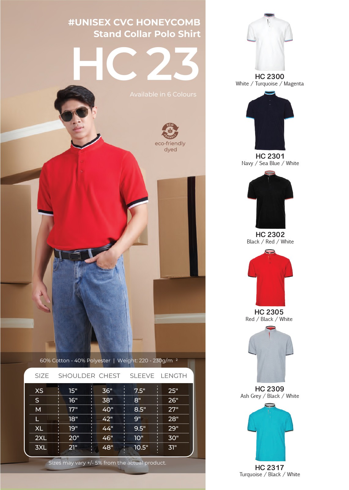 Polo T-shirt Honeycomb HC23