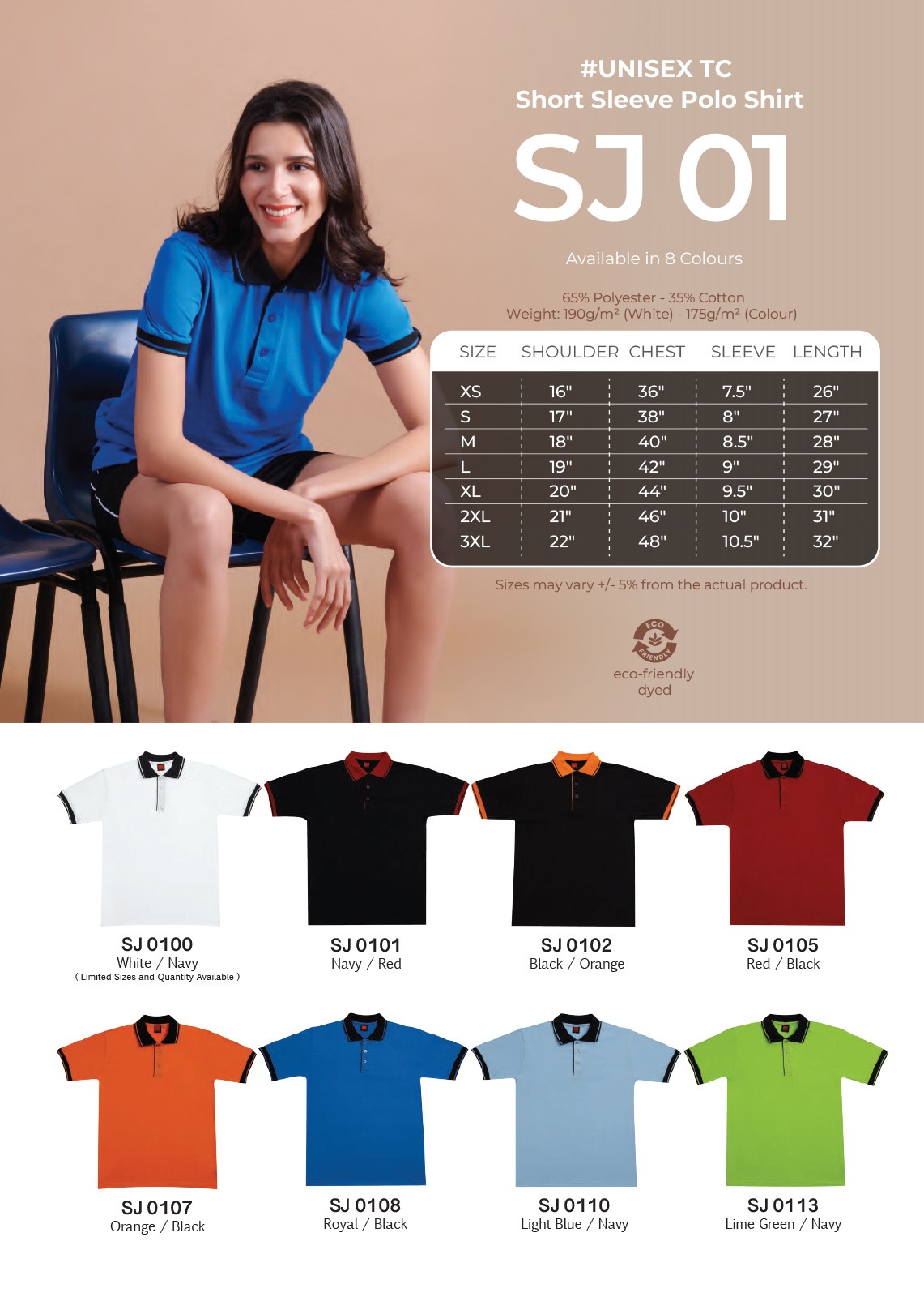 Polo T-shirt Single Jersey SJ01
