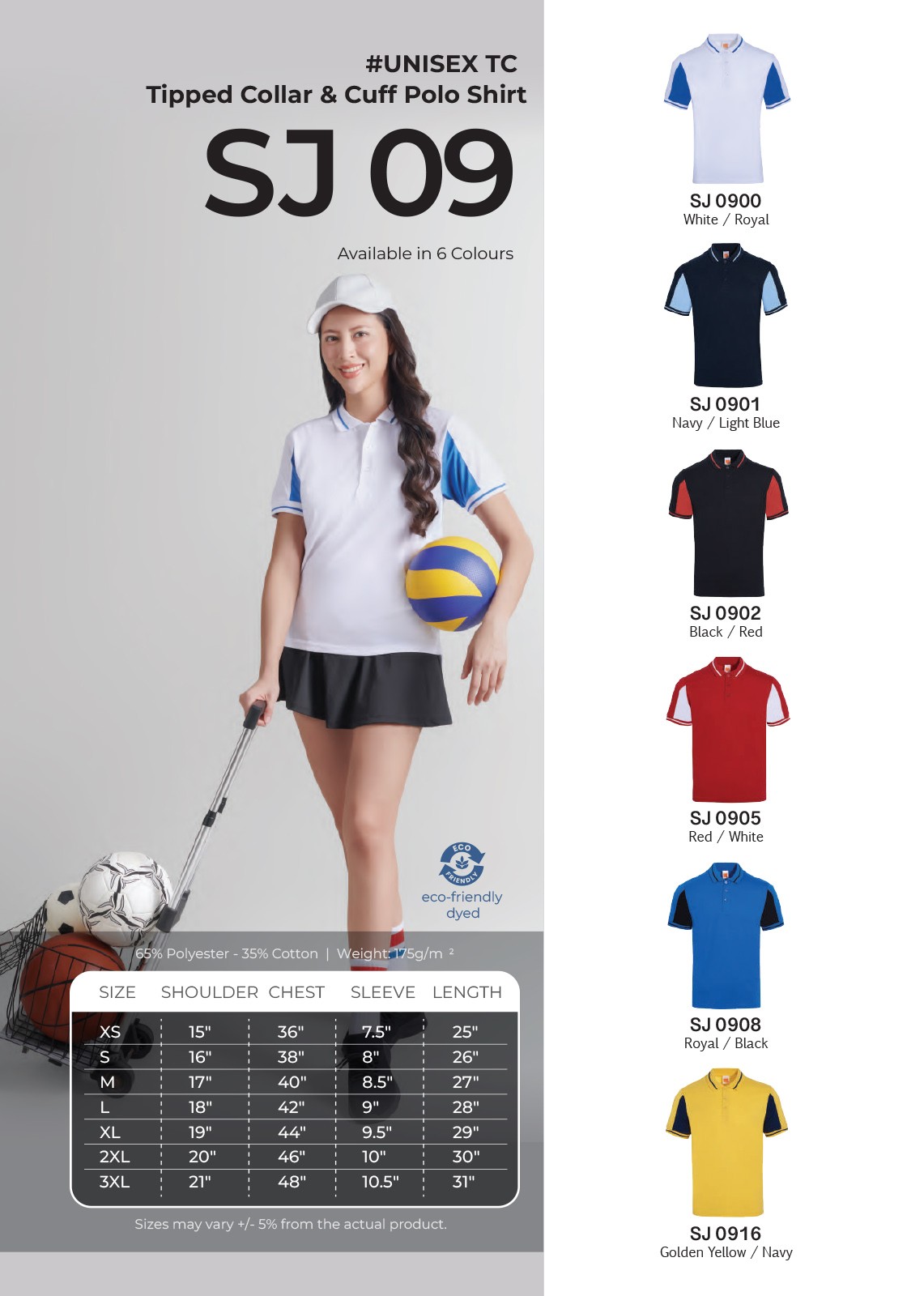 Polo T-shirt Single Jersey SJ09