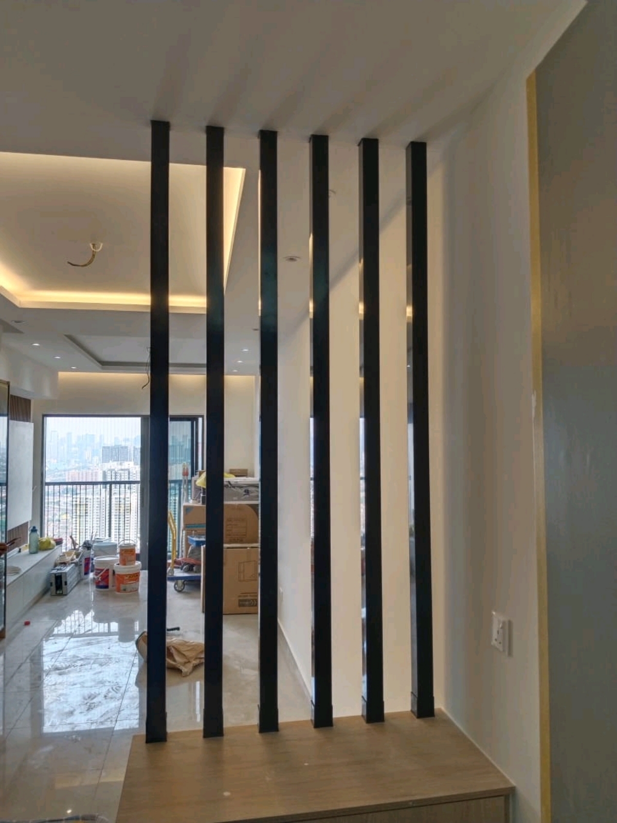 aluminium Bar Partition done @ M Arisa