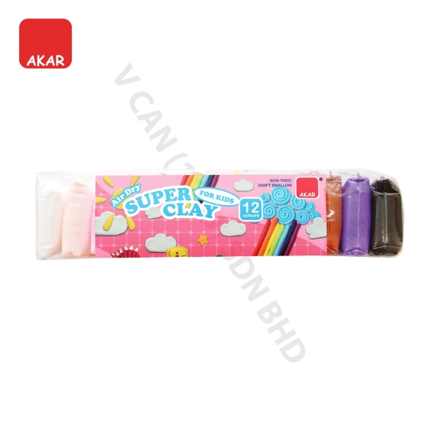 vc1012 - 12 per Set Tanah Liat Ultra Ringan Tidak Bertoksik 每 12 Colour Clay DIY (Air Dry / Butter Slime) / Clay Art and Craft Selangor, Malaysia, Kuala Lumpur (KL), Semenyih Supplier, Suppliers, Supply, Supplies | V CAN (1999) SDN BHD