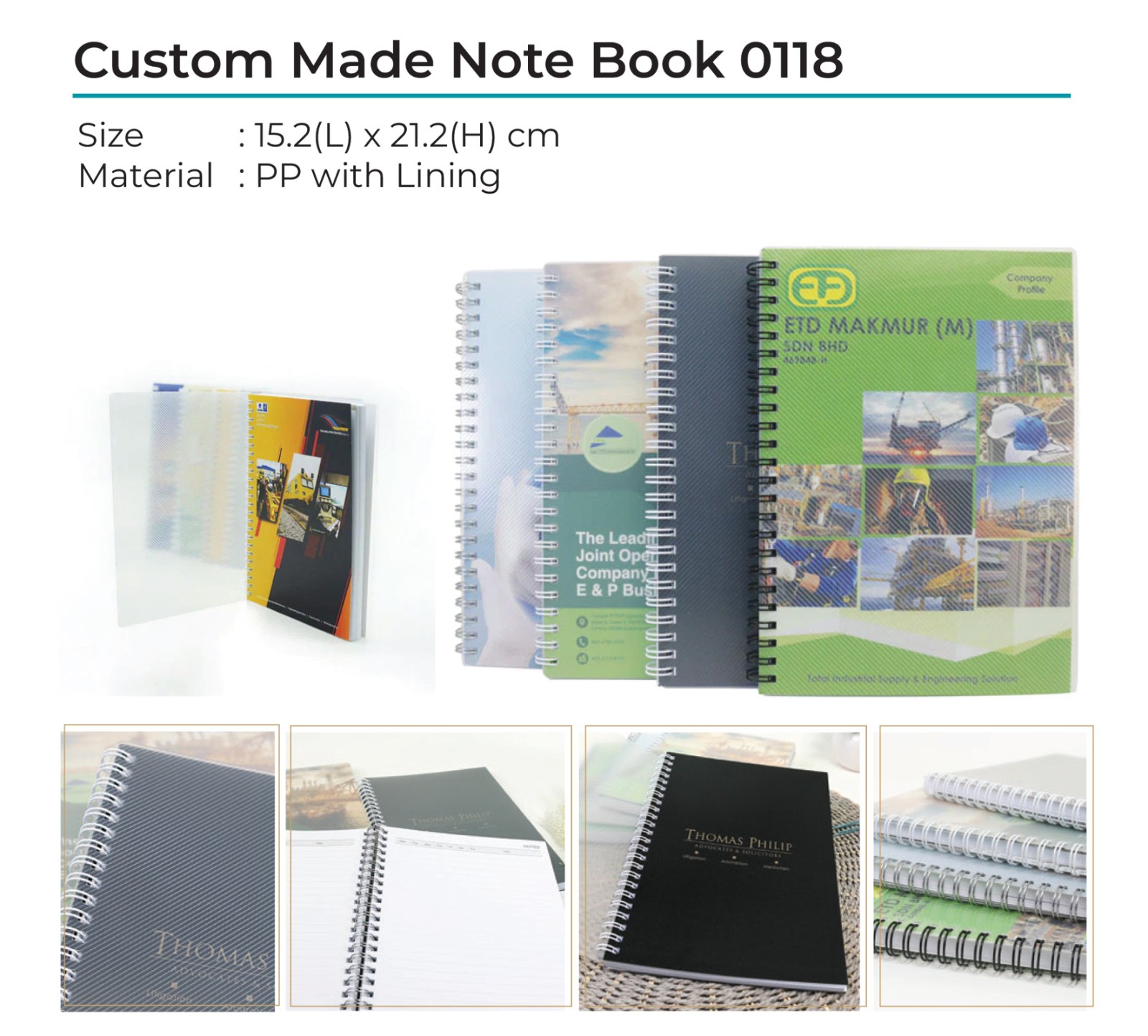 Custom Made Note Book 0118