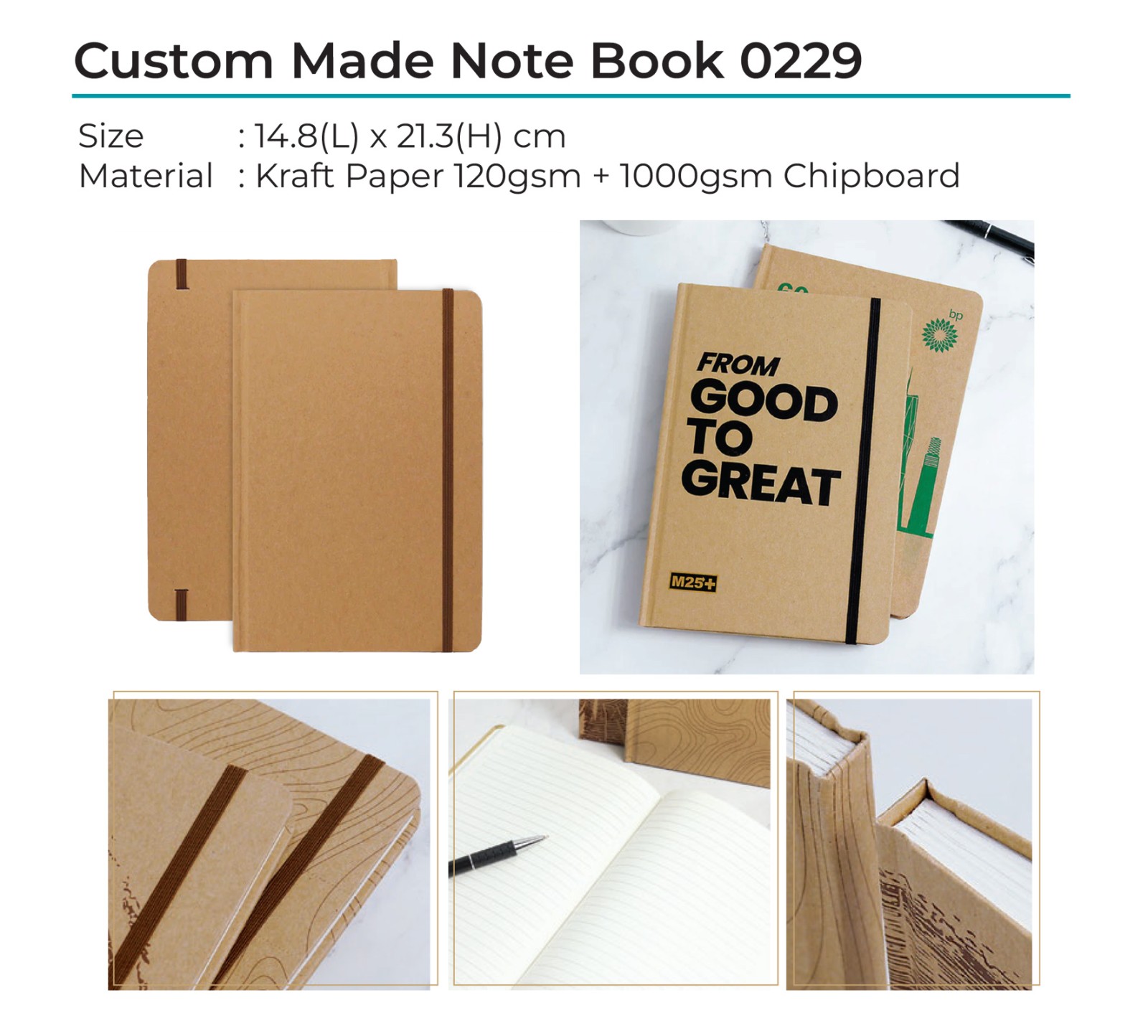 Custom Made Note Book 0229