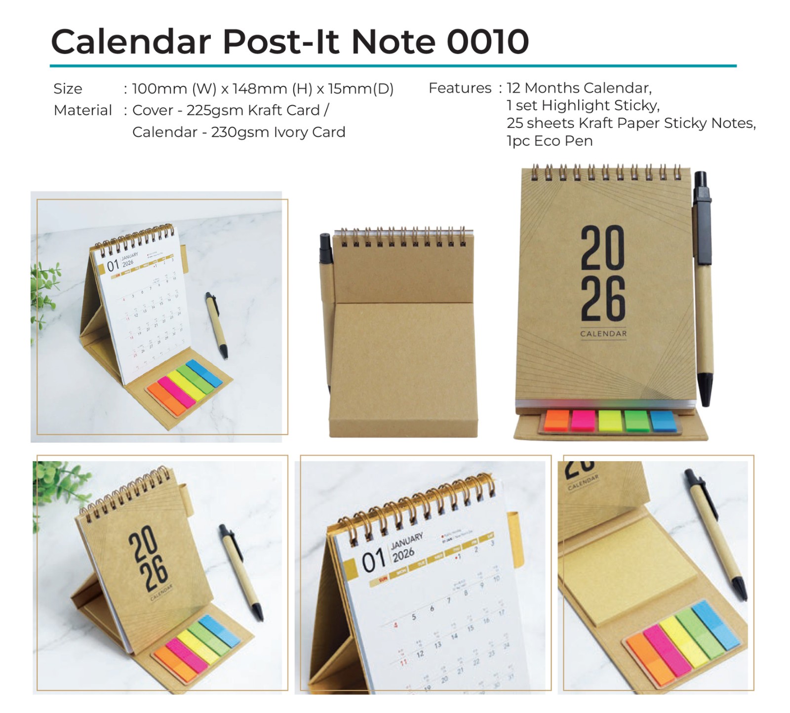 Calendar Post-It Note 0010