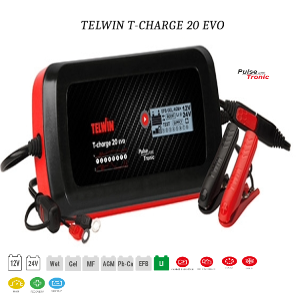 ( PRE-ORDER 1 WKS ) TELWIN T-Charge 20 EVO Battery Charger Automotive Kuala Lumpur (KL), Malaysia, Selangor, PJ Supplier, Suppliers, Supply, Supplies | HHM Machinery & Instruments Sdn Bhd