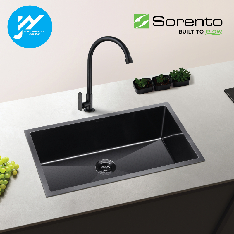 Sorento HoneyComb Texture 304 Stainless Steel Kitchen Handmake High End Sink Sinki Dapur Single Bowl