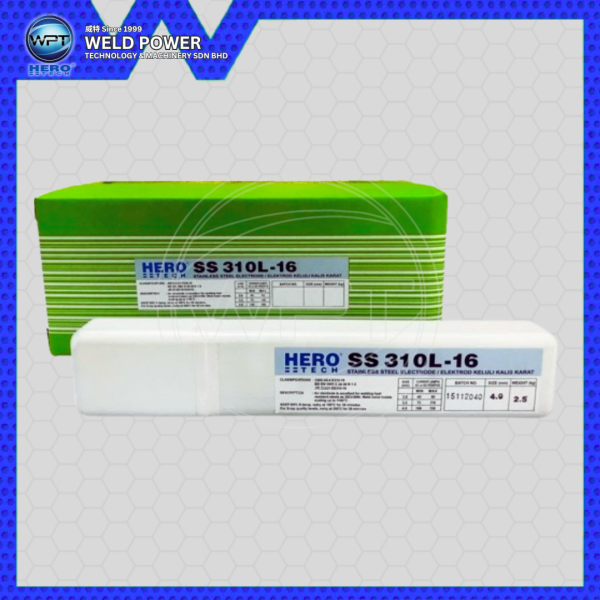 2.5 kgs Stainless Steel Welding Electrode 3.2mm x E310L-16 Hero Tech Welding Electrode Welding Consumable Penang, Malaysia, Butterworth Supplier, Distributor, Supply, Supplies | Weld Power Technology & Machinery Sdn Bhd