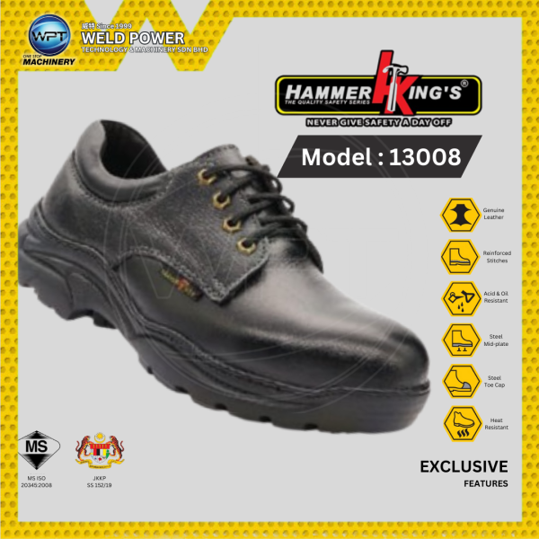 Safety Shoes Hammer King's Penang, Malaysia, Butterworth Supplier, Distributor, Supply, Supplies | Weld Power Technology & Machinery Sdn Bhd