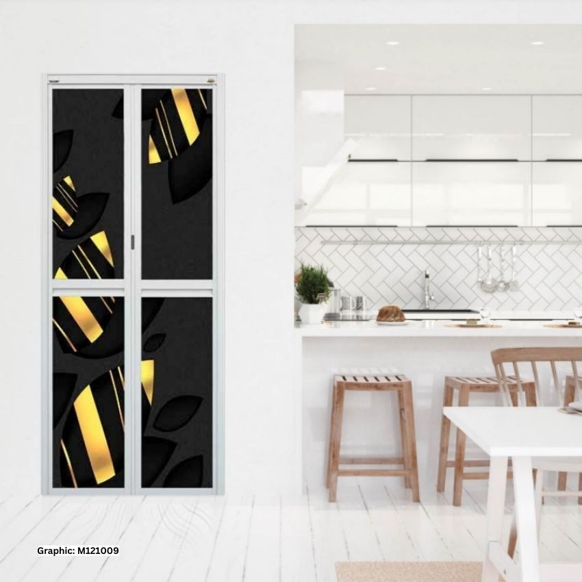 MODEL M121009 VITALLY BI FOLD (3D) ALUMINIUM DOOR Aluminium Door Choose Sample / Pattern Chart | HomeBagus - Home and Deco ONLINE EXPO!