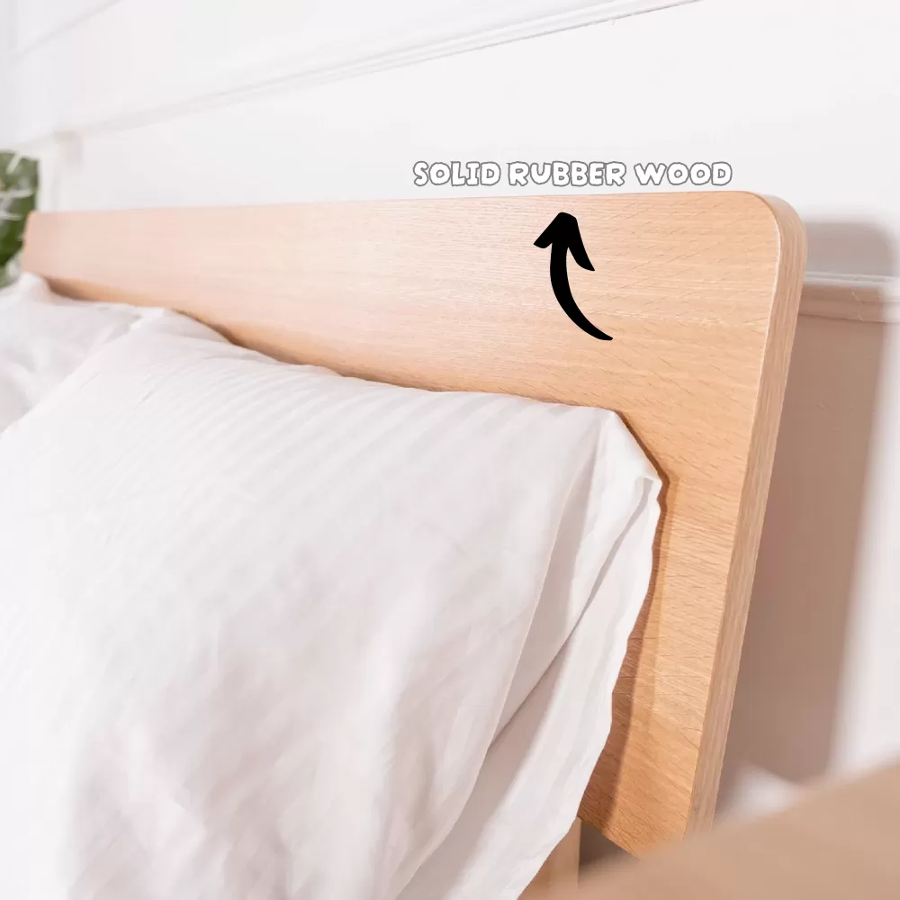 MUJI EnjuKo Queen King Solid Wood Bedframe | Bedroom Furniture