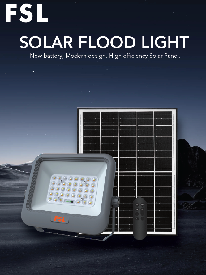 FSL LED Solar Floodlight - 3in1