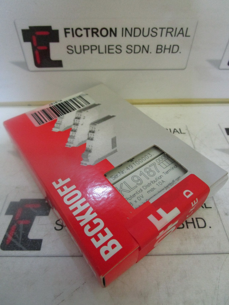 KL9187 BECKHOFF Potential Distribution Terminal Supply Malaysia Singapore Indonesia USA Thailand