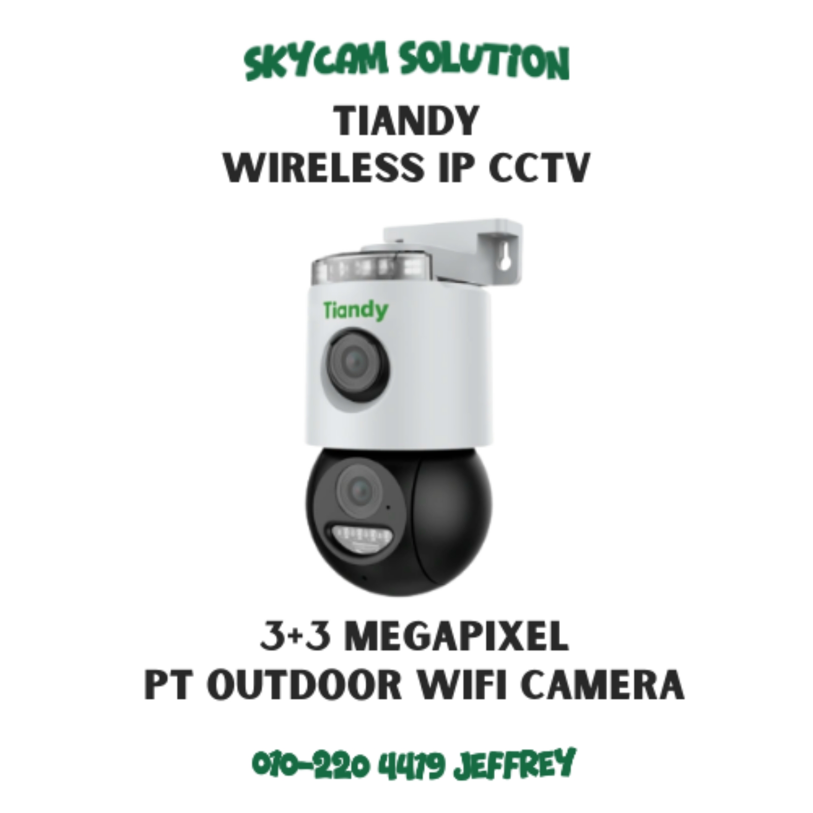 3+3 Megapixel PT Outdoor Camera