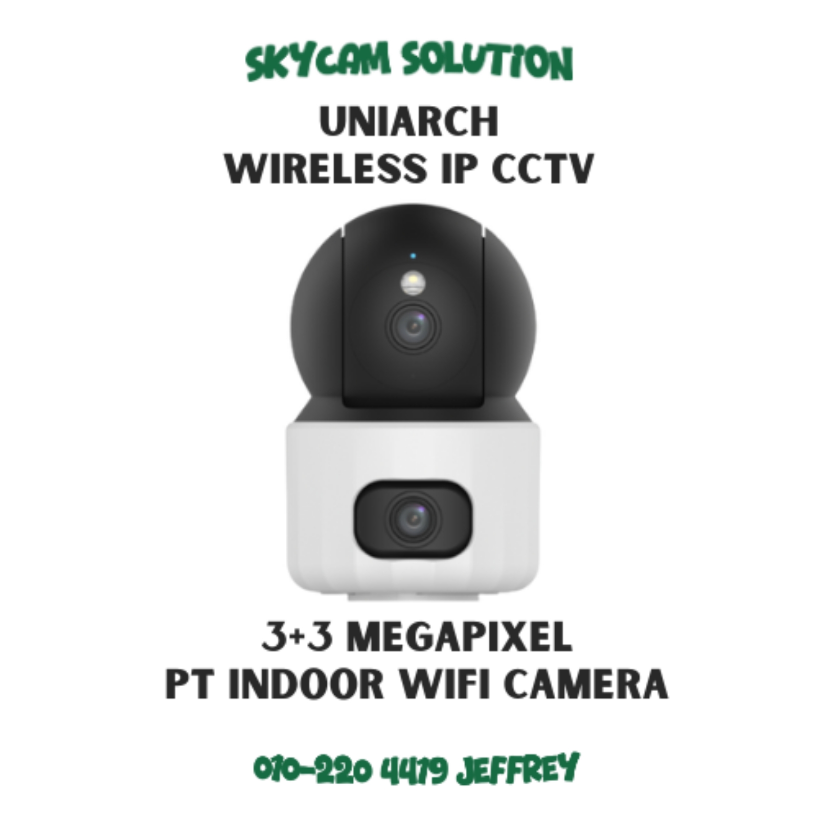 3+3 Megapixel Dual PT Indoor Wifi Camera