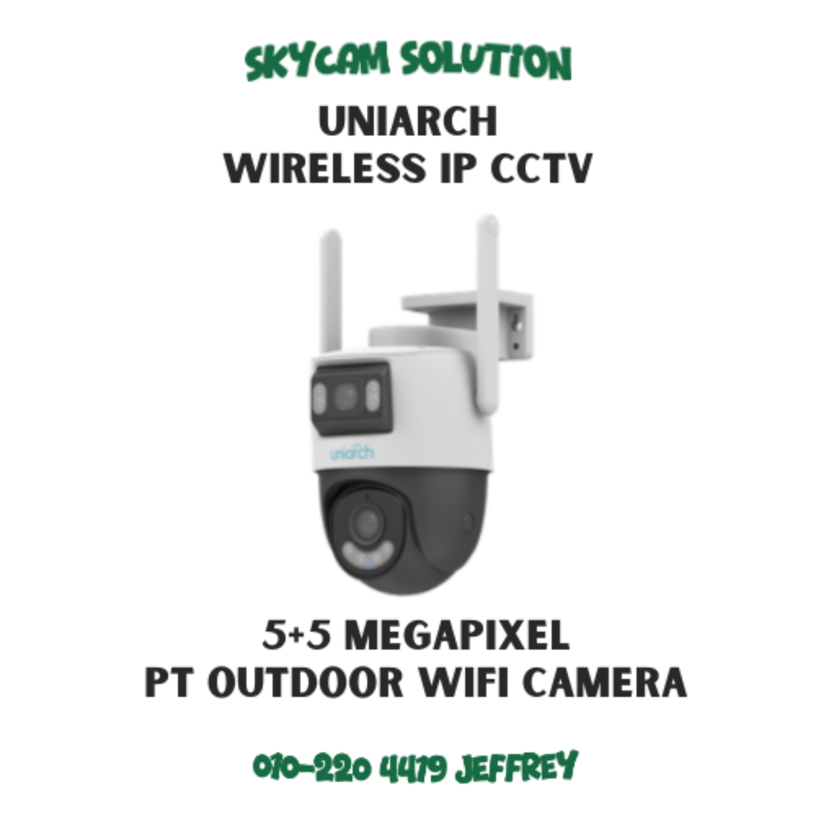 5+5 Megapixel Dual PT Outdoor Wifi Camera