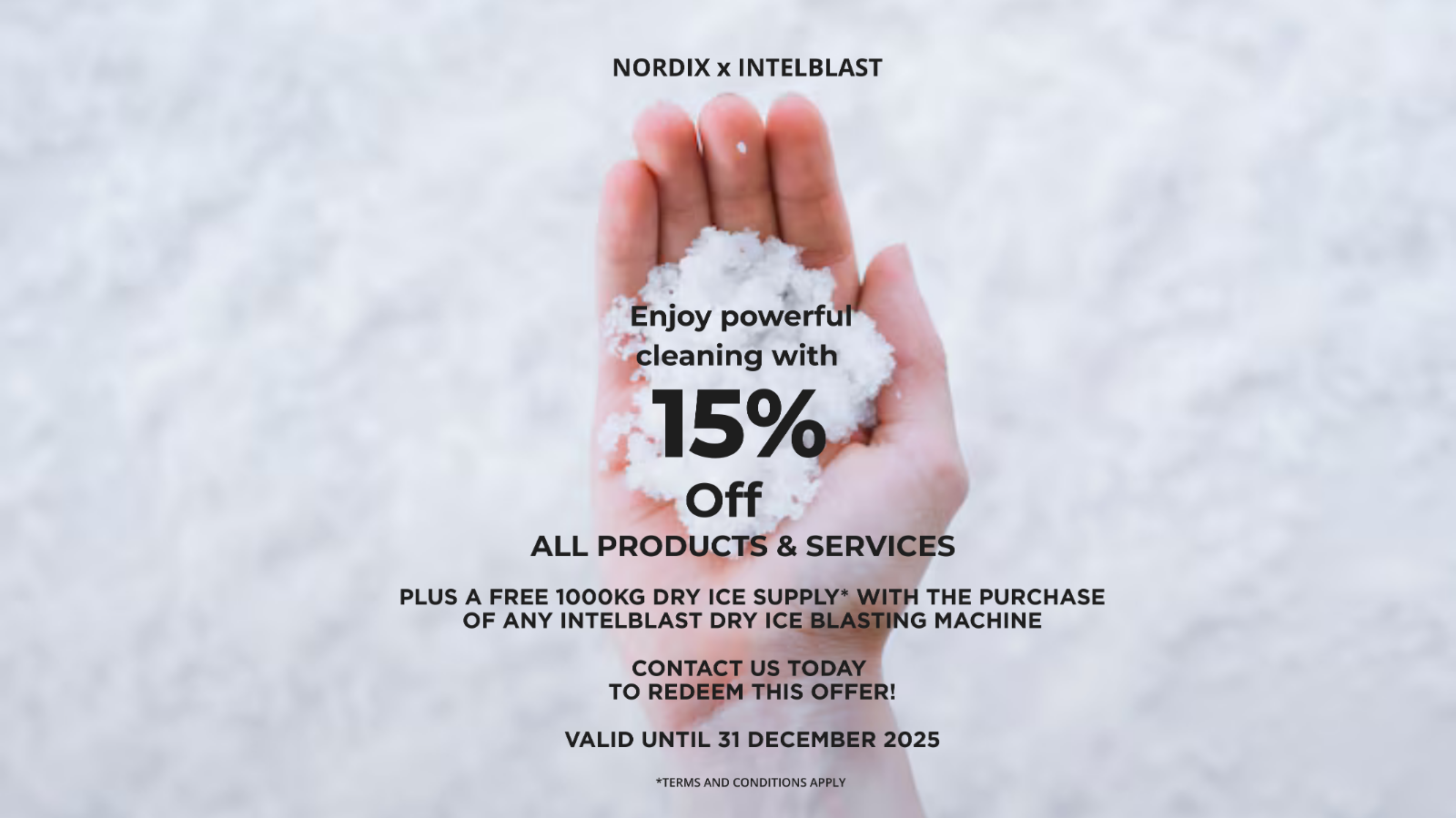 Year End Promotion: Enjoy 15% Off and Free 1000kg Dry Ice Supply
