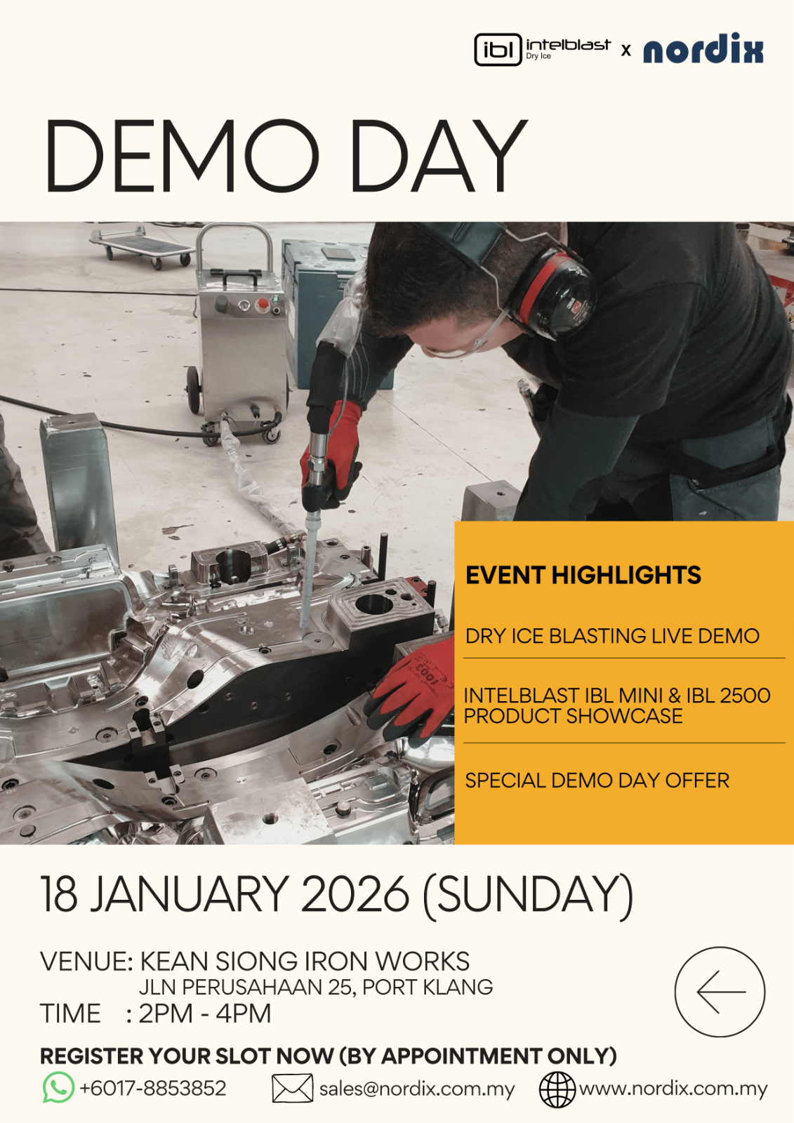 Industrial Cleaning Technology - Dry Ice Blasting Demo Day in Klang | 18 January 2026