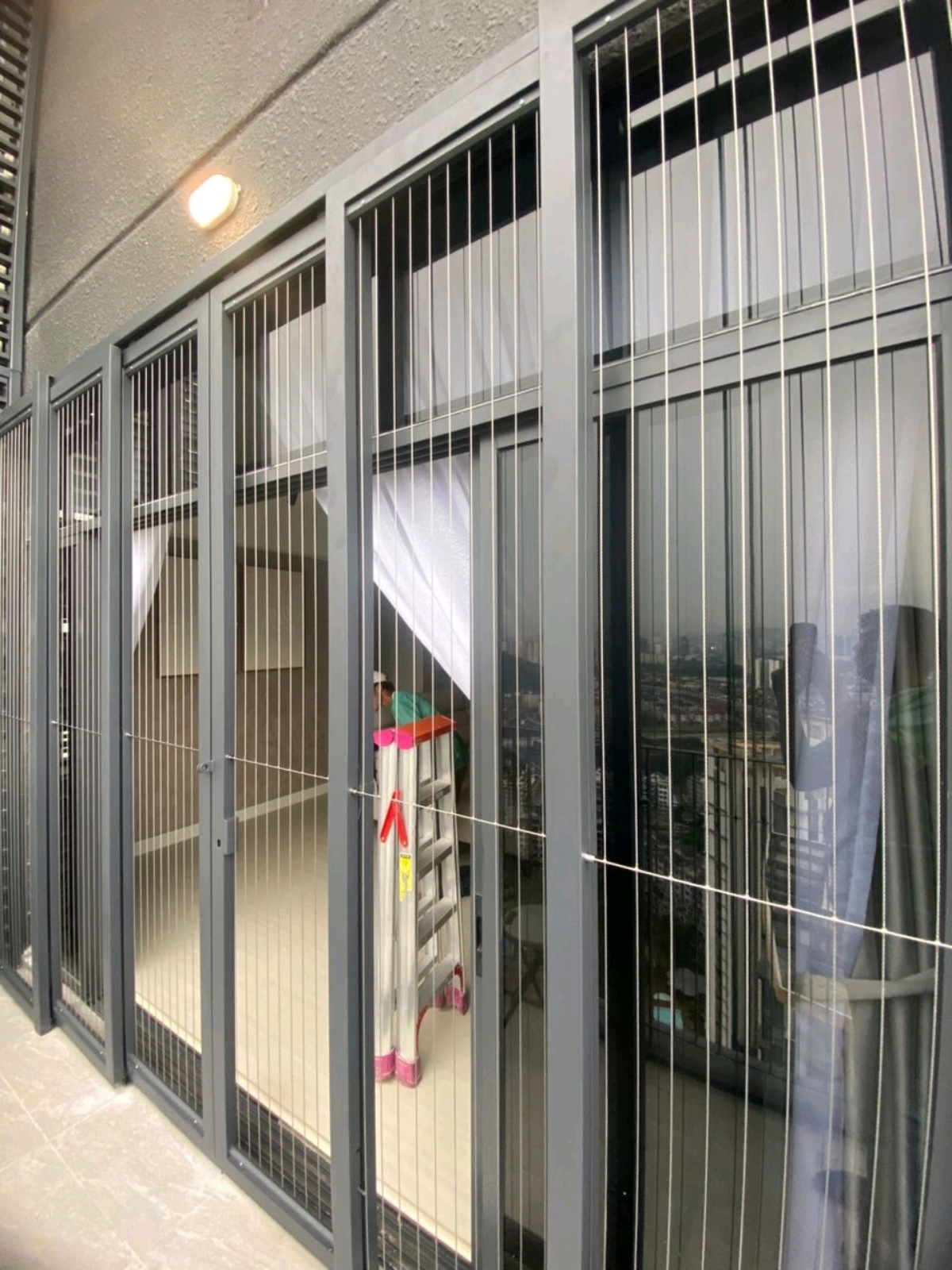 Sliding Invisible grille done Altris Residence