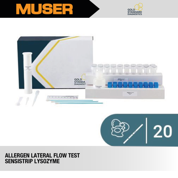 SENSIStrip Lysozyme Allergen Lateral Flow Test | Gold Standard Diagnostics by Muser Lateral Flow Tests Allergens Gold Standard Diagnostics Kuala Lumpur (KL), Malaysia, Selangor, Sunway Velocity Supplier, Suppliers, Supply, Supplies | Muser Apac Sdn Bhd