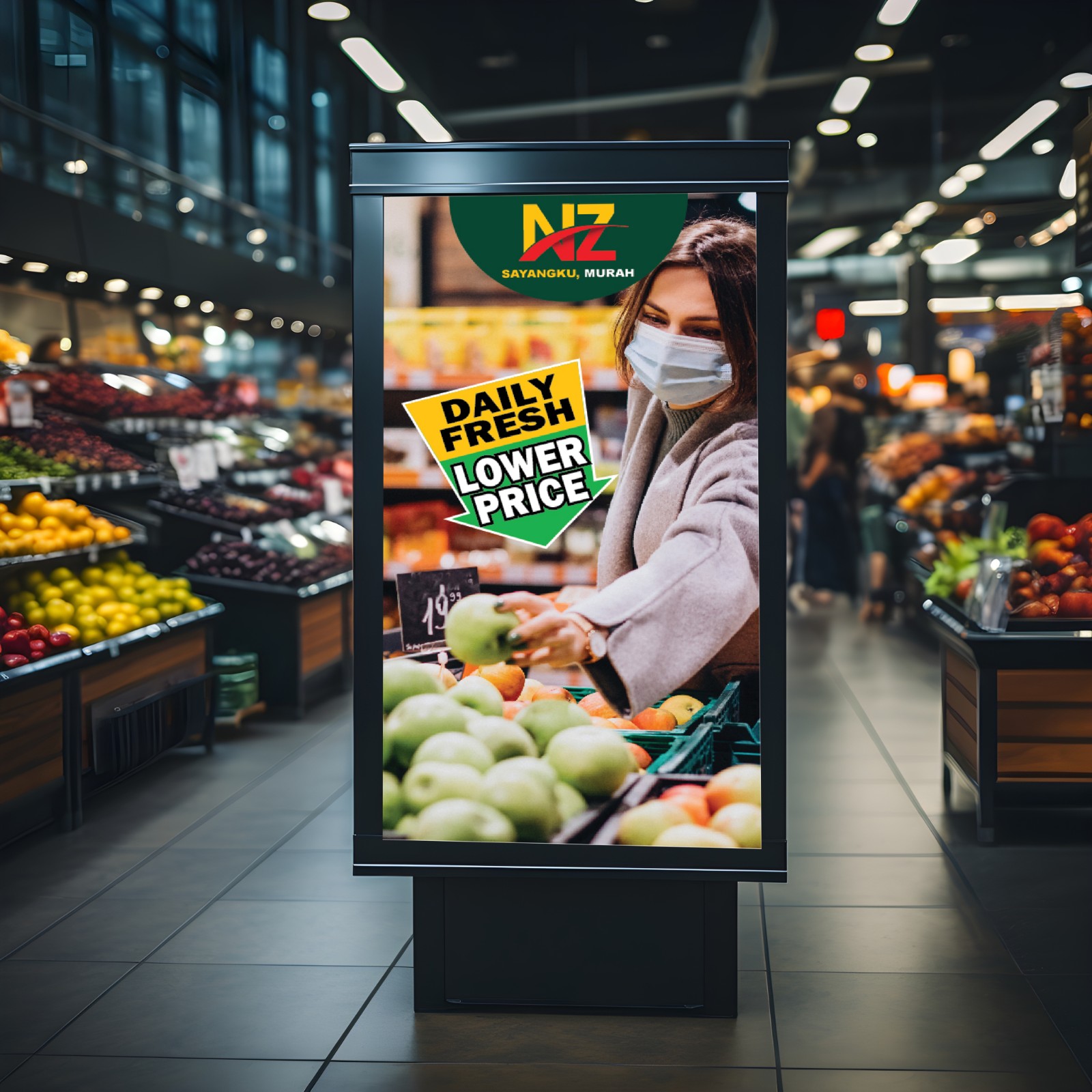 Supermarket Advertisement Poster Design