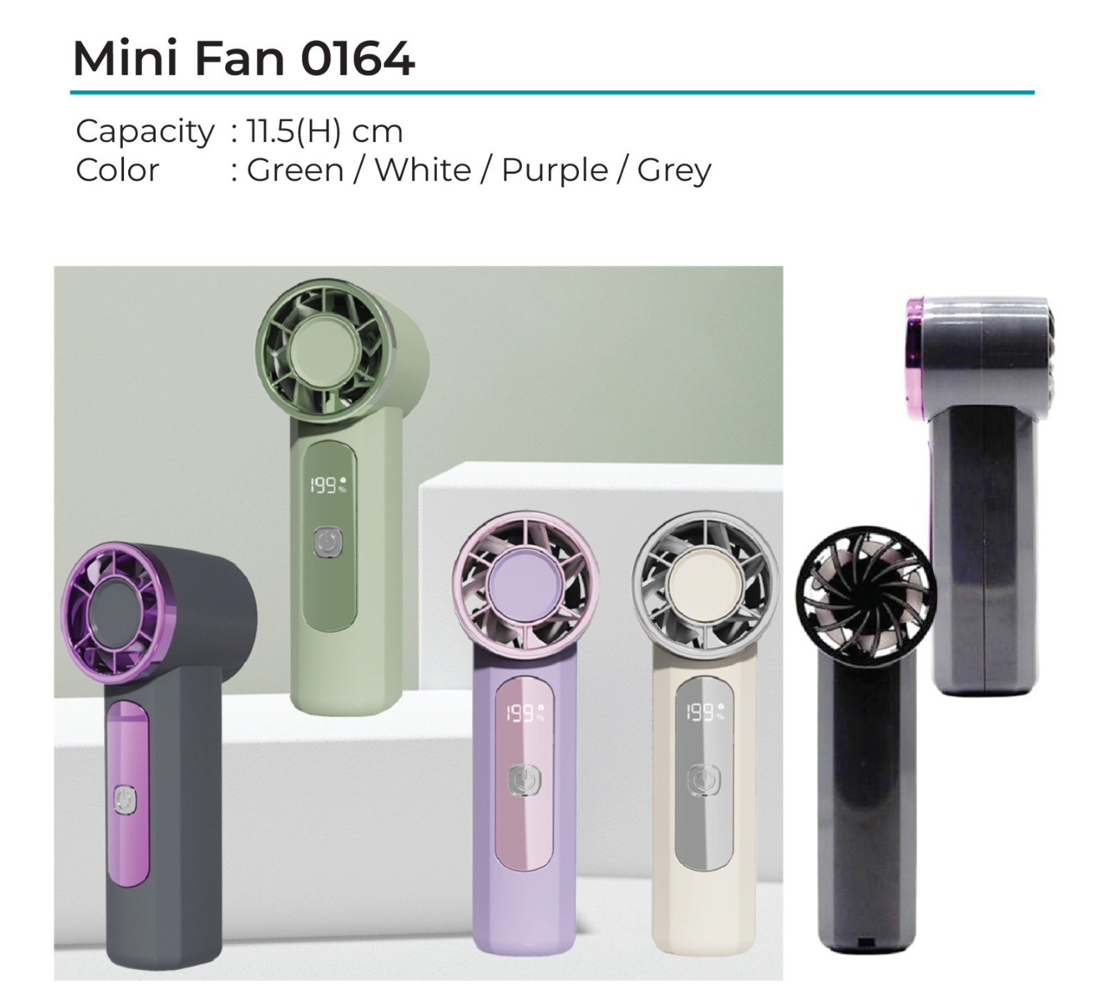 Portable Rechargeable Handheld Fan 0164