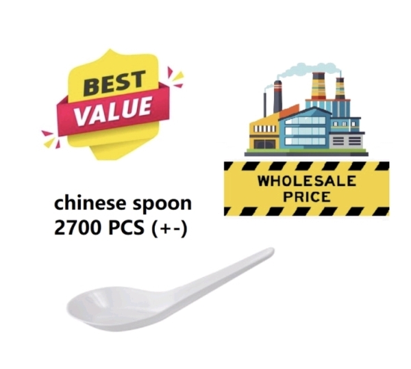 Chinese Spoon 2700pcs (+/-) Food & Beverage Packaging Sundry Kuala Lumpur (KL), Malaysia, Selangor, Salak South, Balakong Supplier, Suppliers, Supply, Supplies | Cheong Seng Hardware Sdn Bhd