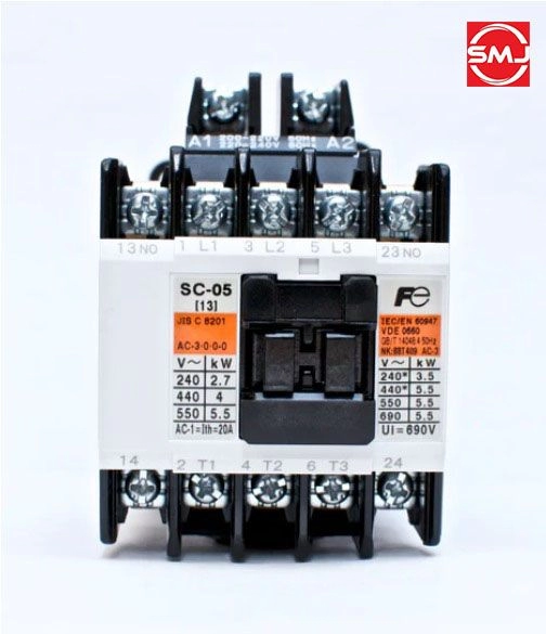 Fuji SC-05 AC3 12A 5.5KW 7.5HP 240V AC Magnetic Contactor