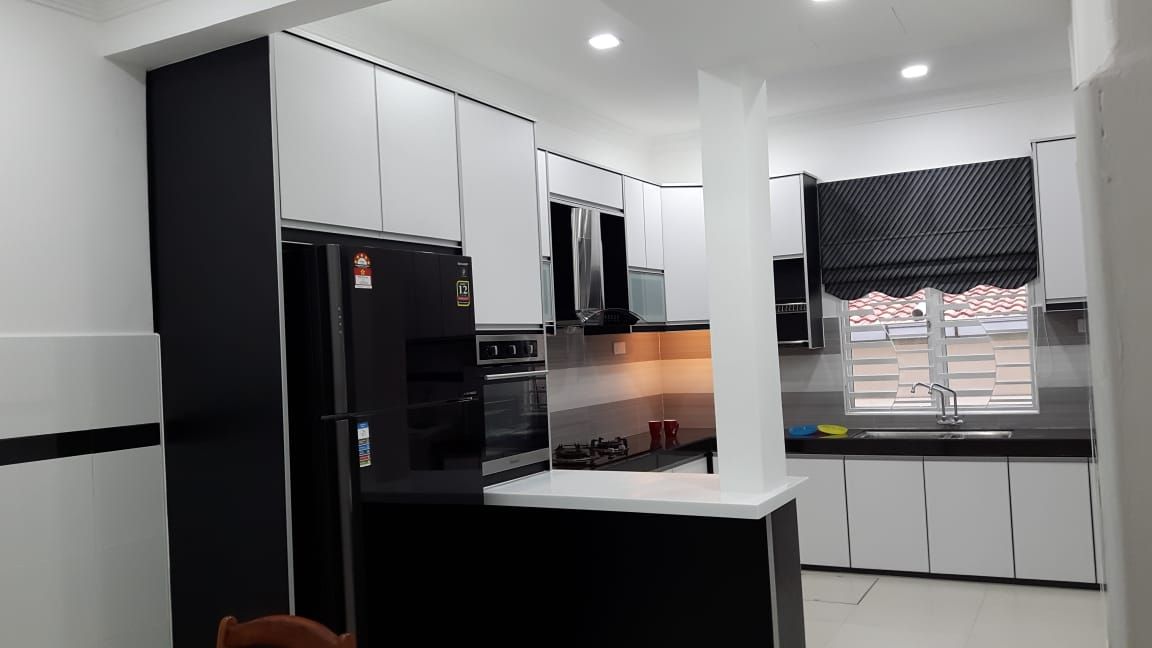 ALUMINIUM ACP KITCHEN CABINET | KITCHEN AT RAWANG | KLANG | SERI KEMBANGAN