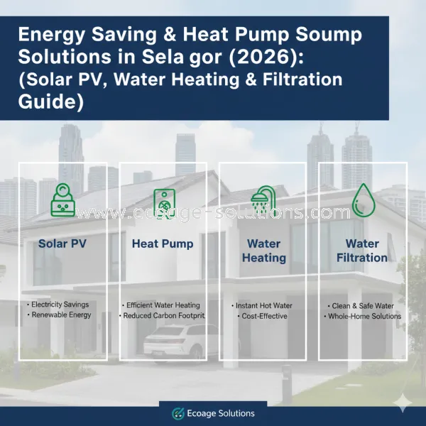 Energy Saving & Heat Pump Solutions in Selangor (2026 Guide): Solar PV, Heat Pump, Water Heating & Filtration