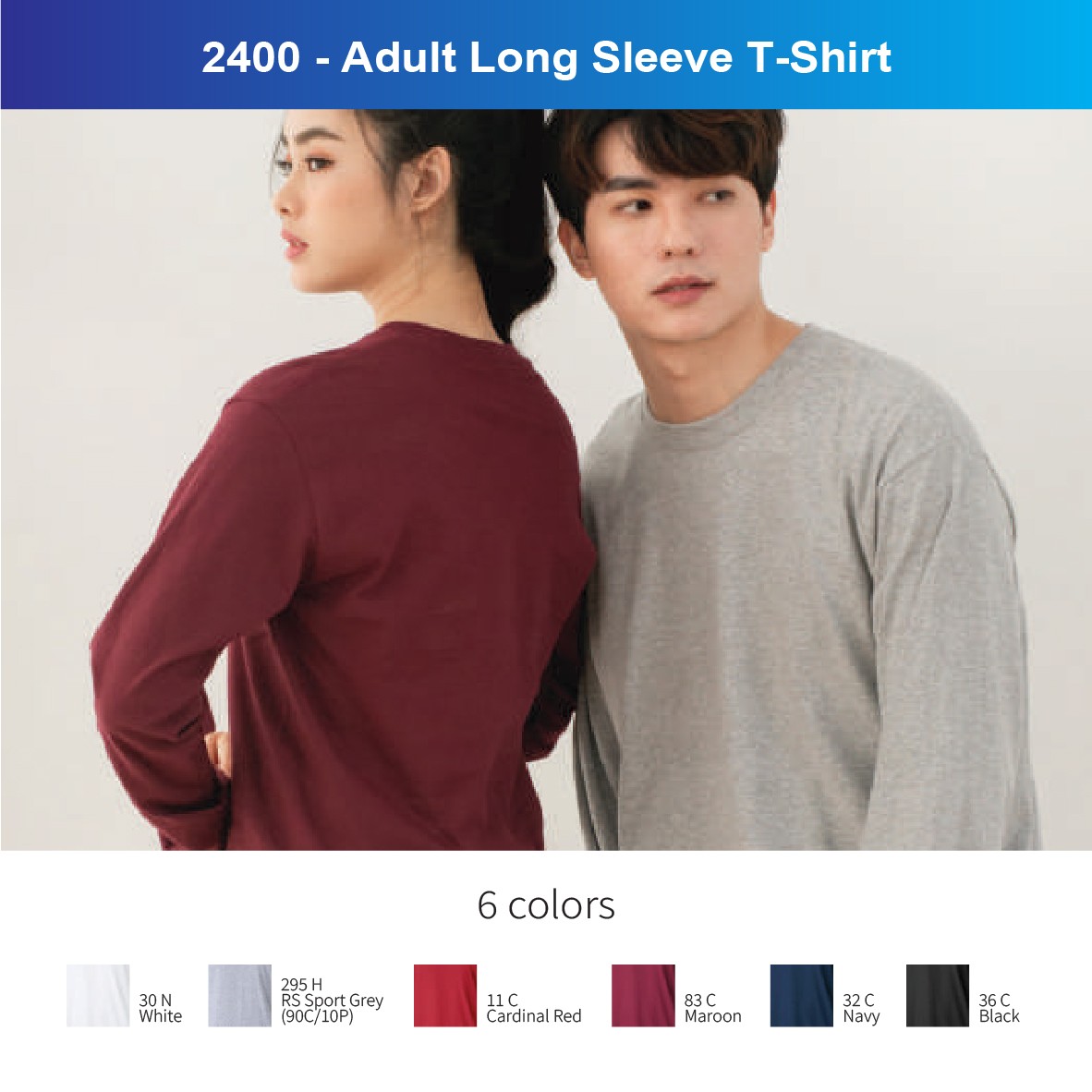 2400 - Adult Long Sleeve T-Shirt