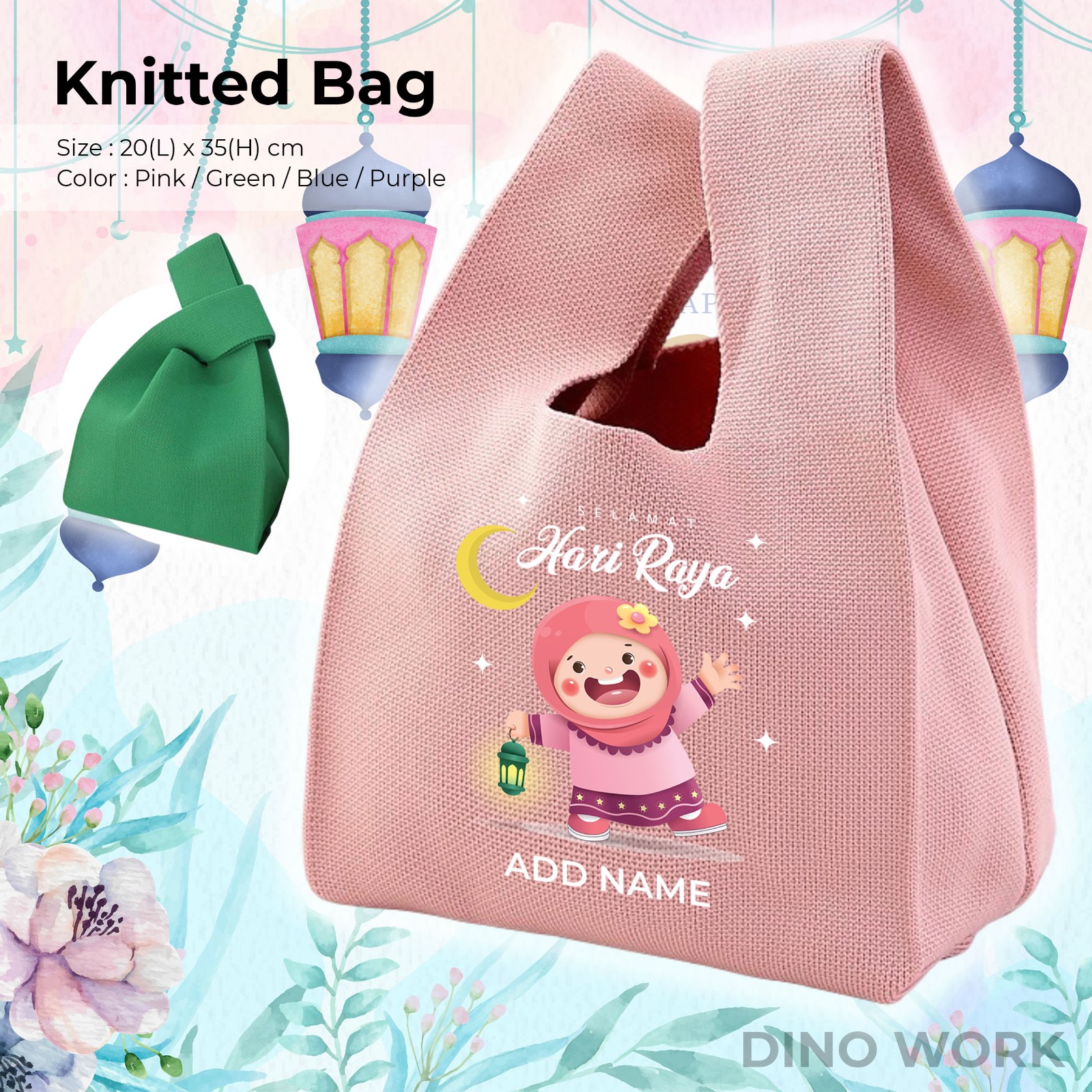 Personalised Knitted Bag