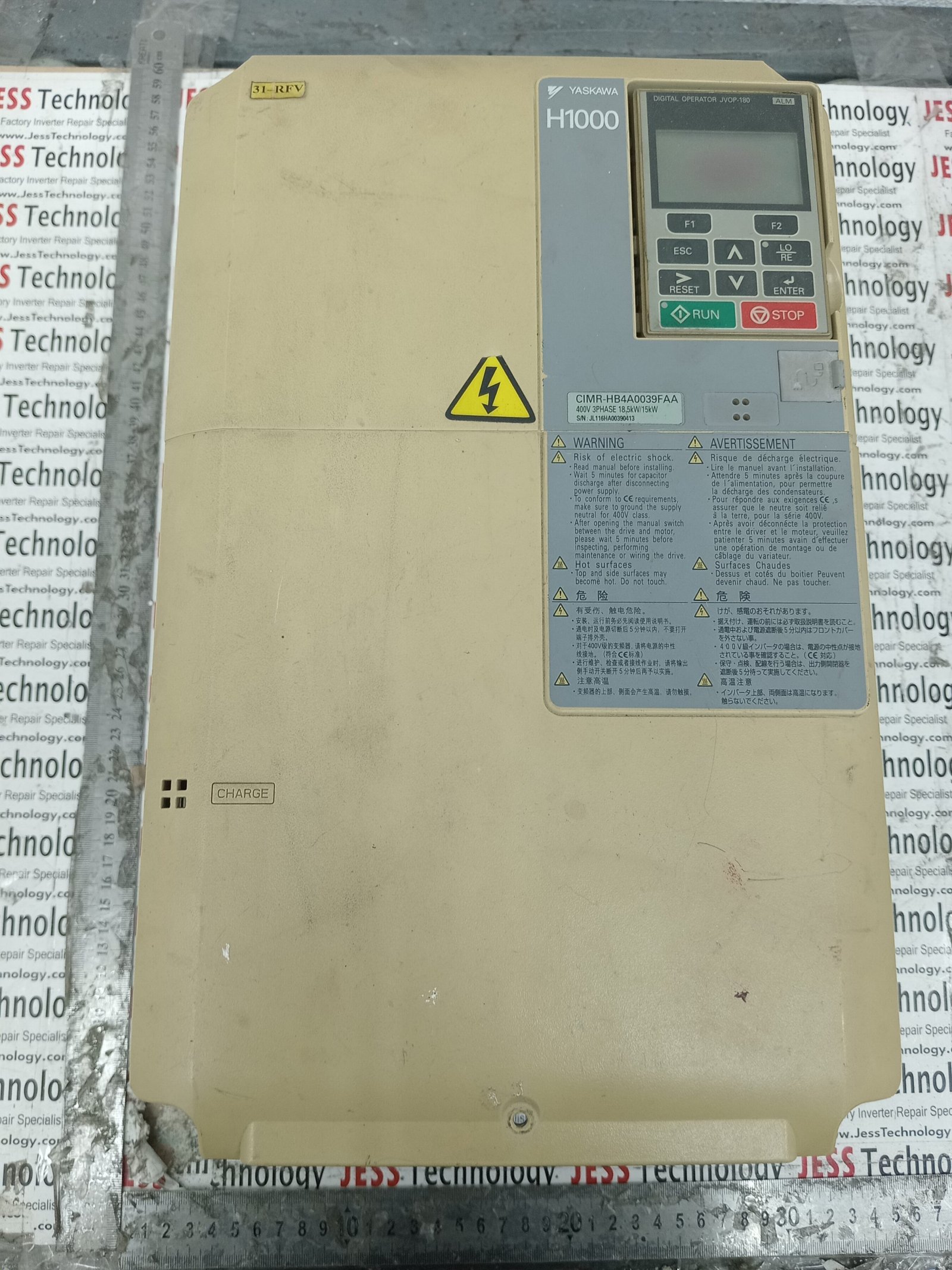 Repair YASKAWA INVERTER CIMRHB4A0039FAA MALAYSIA, SINGAPORE, THAILAND, VIETNAM, INDONESIA