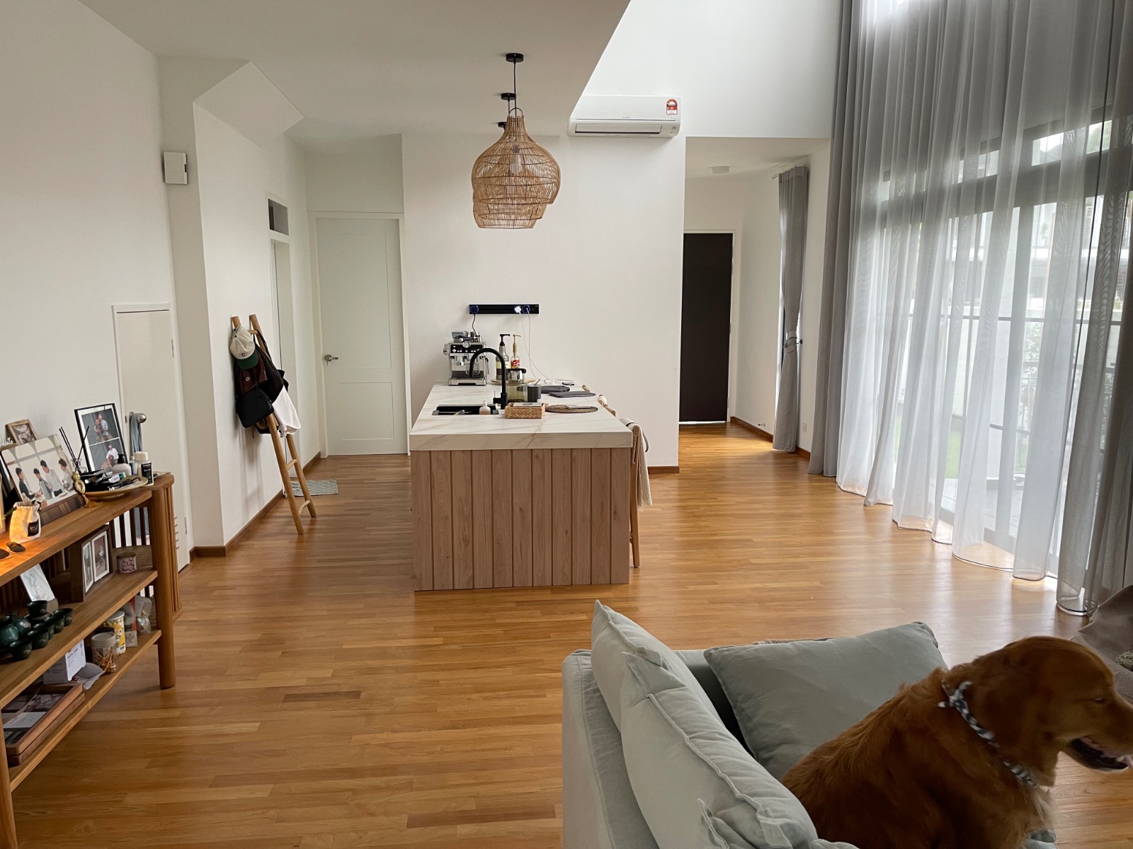 Project Eco Flora (White Oak Flooring and Staircase , Burmese Teak Flooring)