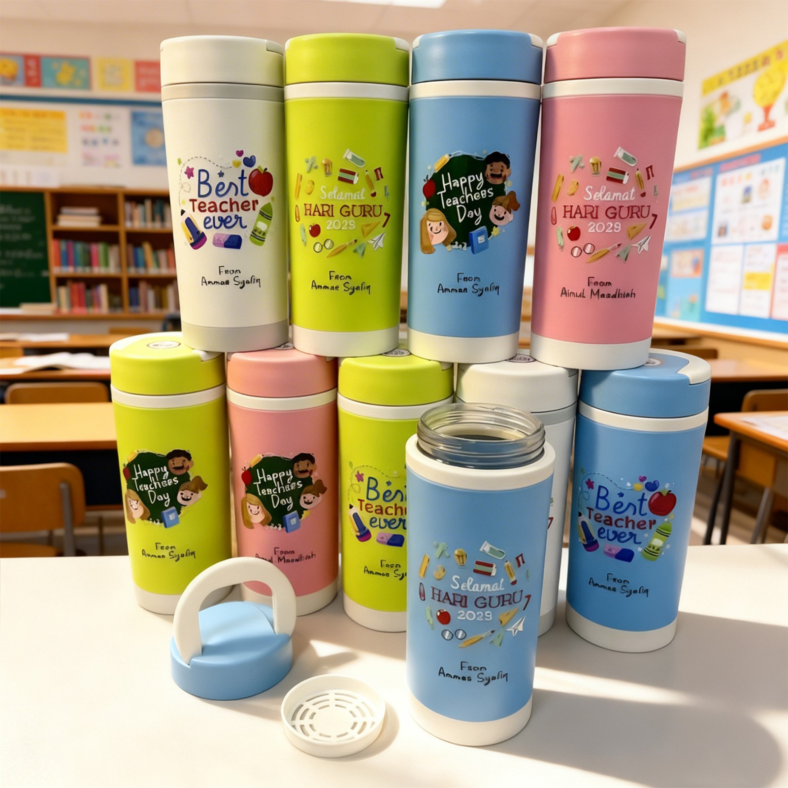 Teachers' Day Glass Bottle