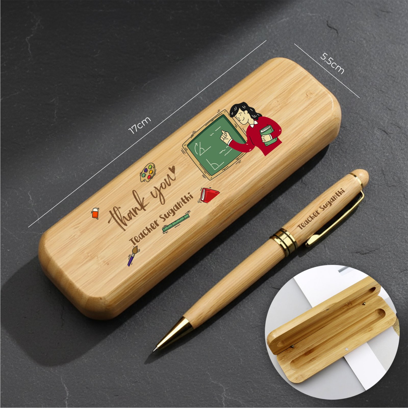 Teachers' Day Bamboo Pen