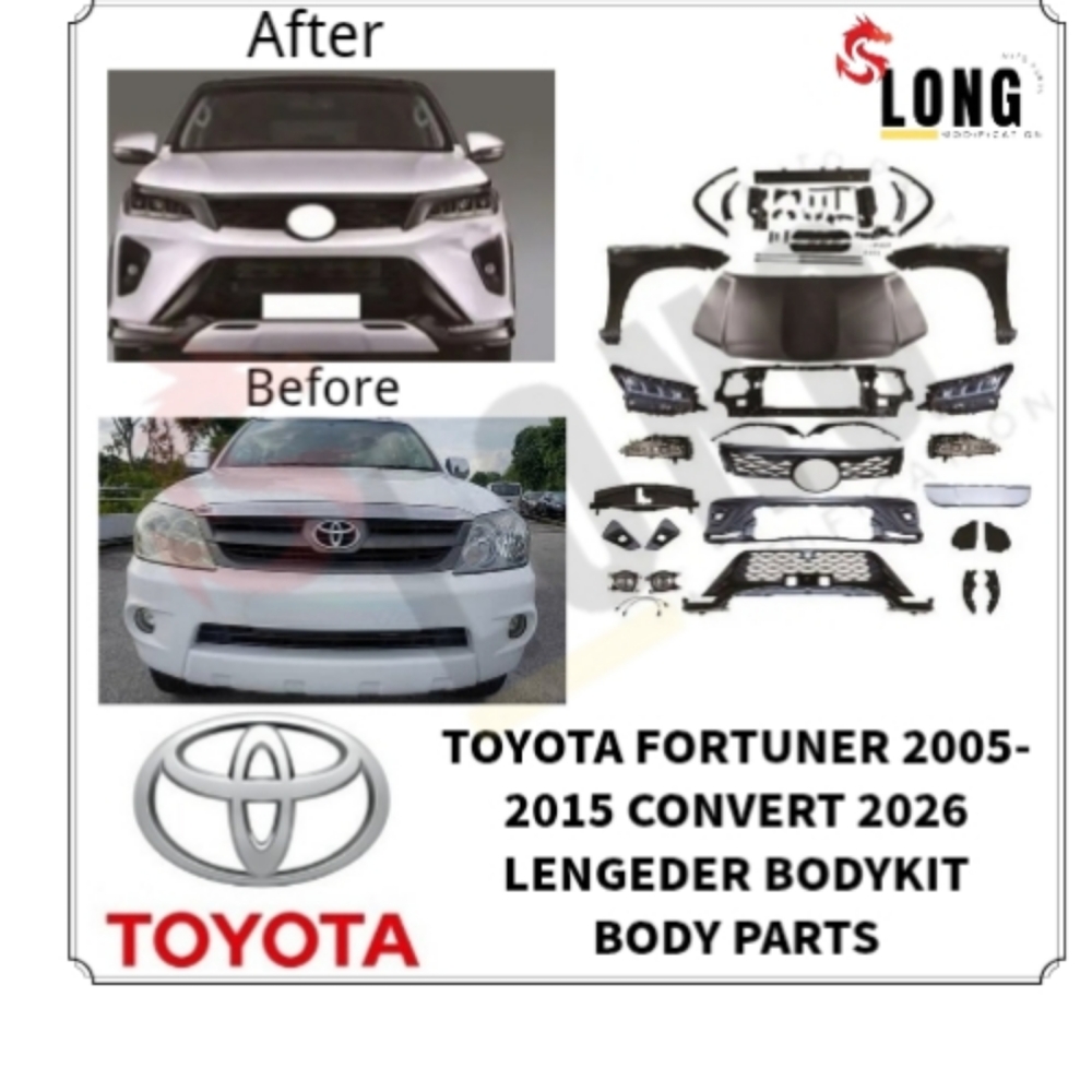 TOYOTA FORTUNER 2005-2015 CONVERT 2026 LENGEDER BODYKIT BODY PARTS