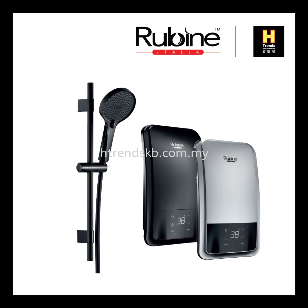 Rubine Intelligent Agent Digital Series DC Pump Instant Water Heater With Hand Shower RWH-IAD931D-BMB/BMS