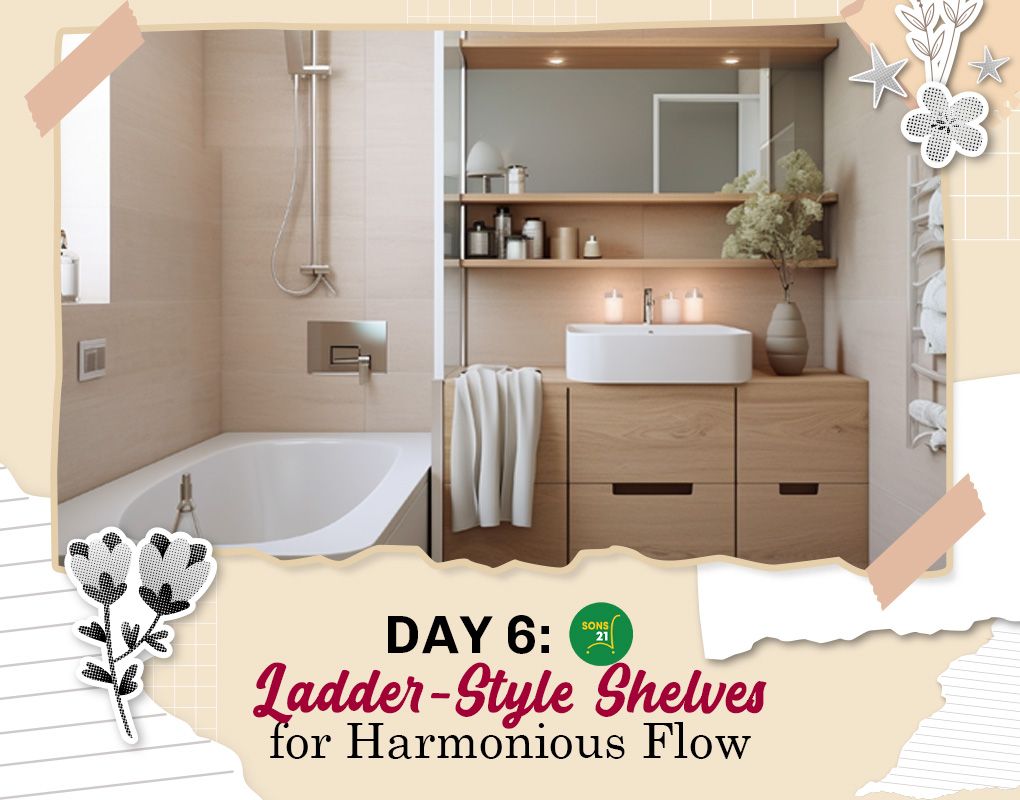 Day 6 Feng Shui: Ladder Shelves for Smooth Energy Flow