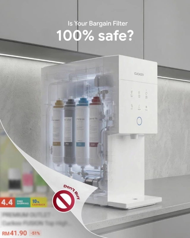 Cheaper options rarely match the rigorous standards of genuine CUCKOO water filters