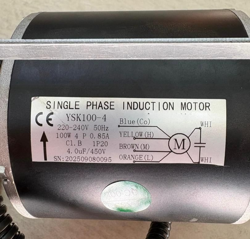 WE HAVE MOTOR YSK100-4 , CONTACT US IF WANT TO ORDER .