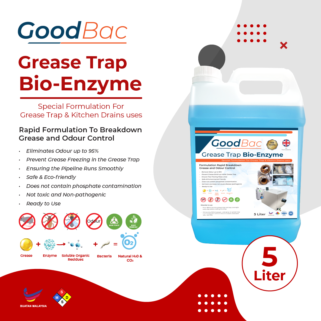 GoodBac Grease Trap Enzyme 5 Liter