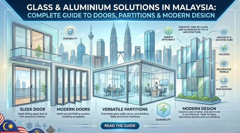 Glass & Aluminium Solutions in Malaysia: Complete Guide to Doors, Partitions & Modern Design